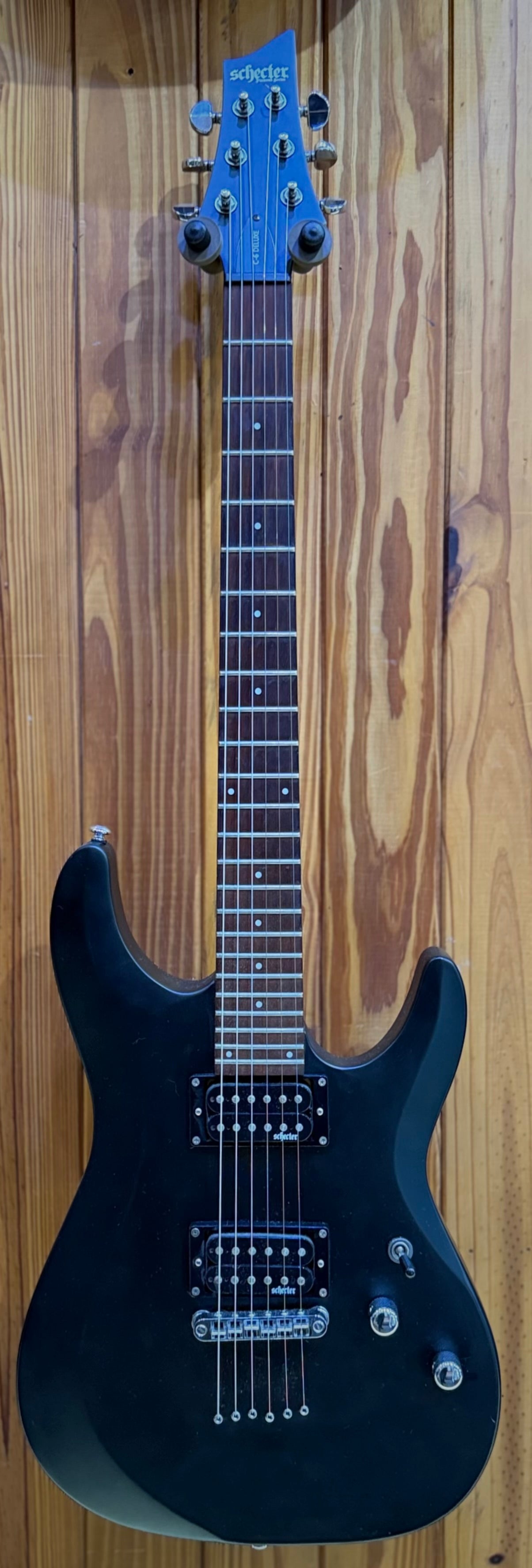 Schecter C-6 Deluxe - Satin Black - Pre-Loved