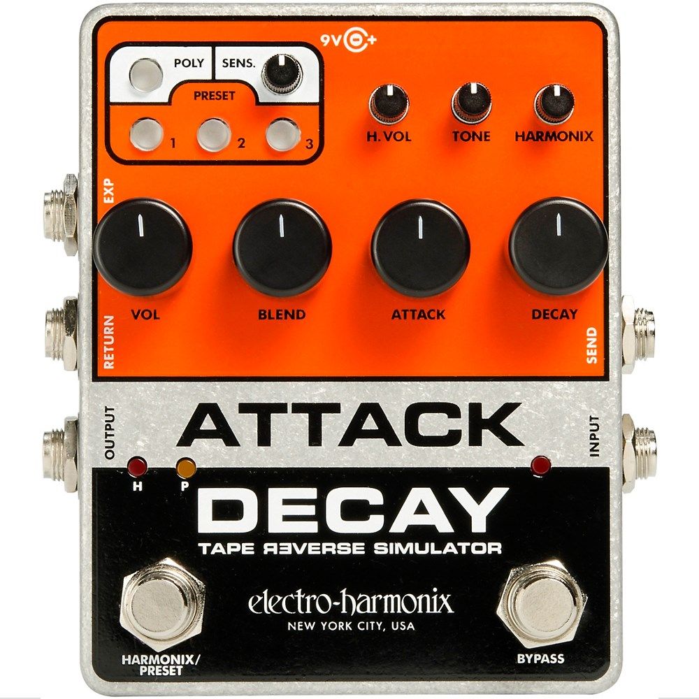 Electro-Harmonix Attack Decay Tape Reverse Simulator Pedal