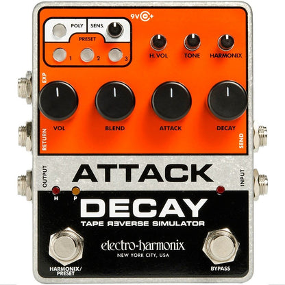 Electro-Harmonix Attack Decay Tape Reverse Simulator Pedal