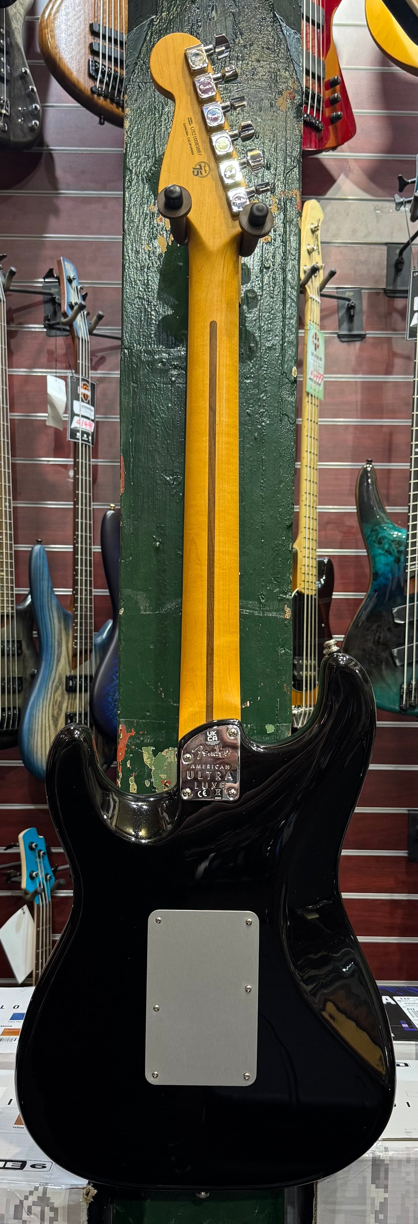 Fender American Ultra Luxe Floyd Rose HSS Stratocaster  - Mystic Black - Pre-Loved