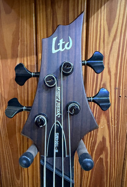 LTD B-1004 Multi-Scale Bass Guitar in Ziricote Natural - Pre-Loved