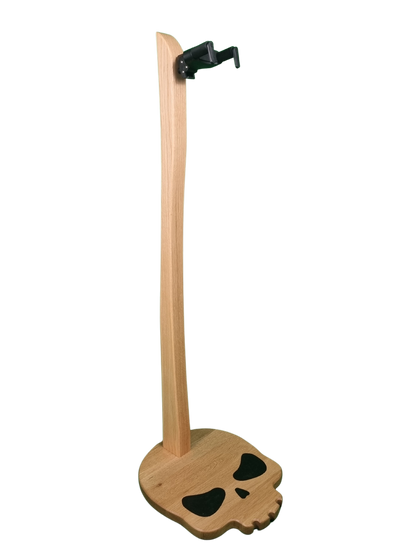 Deakin Wood Company Instrument Stand - Riff Lord Skull White Oak