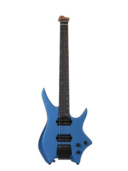 HILS HN3S-MEB Headless Electric Guitar - Satin Metallic Electric Blue