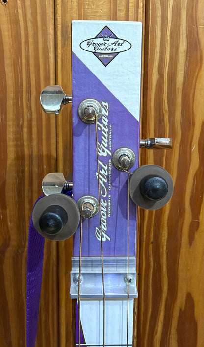 Groove Art Cigar Box Guitar "Super Slider" Purple