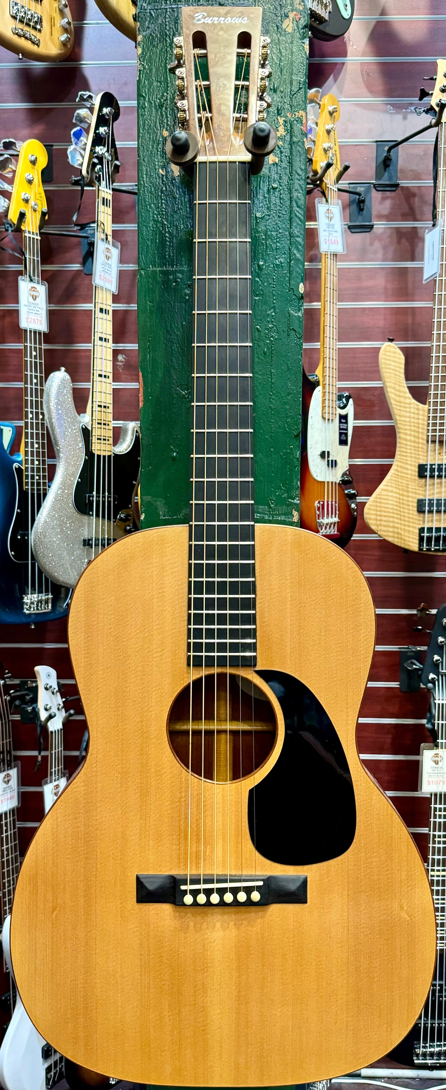 Burrows Triple 0 Parlour #009 w/ Pickup & Hard Case