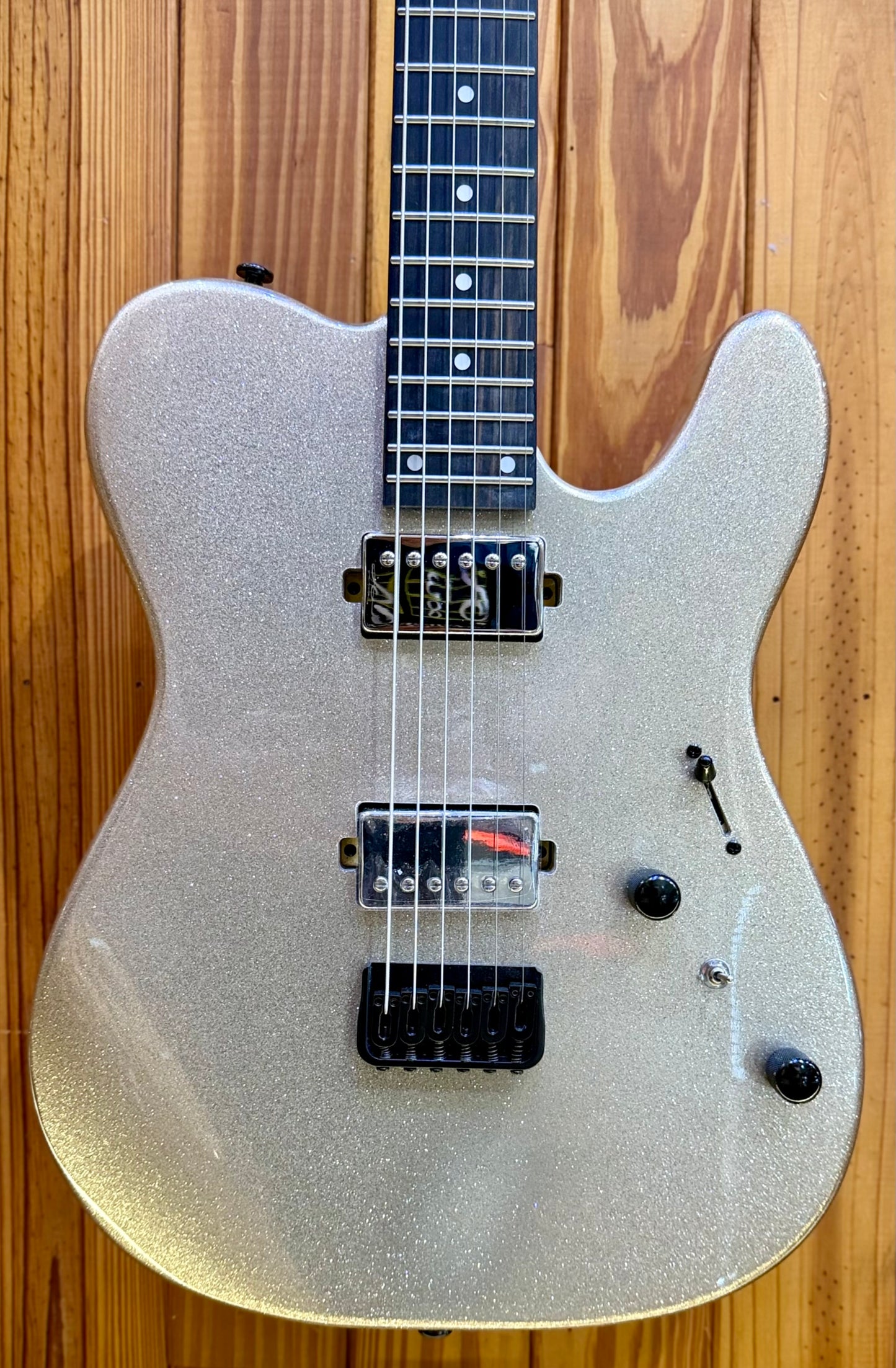 Cerberus Hermes 6 HT Baritone Electric Guitar - White Sparkle