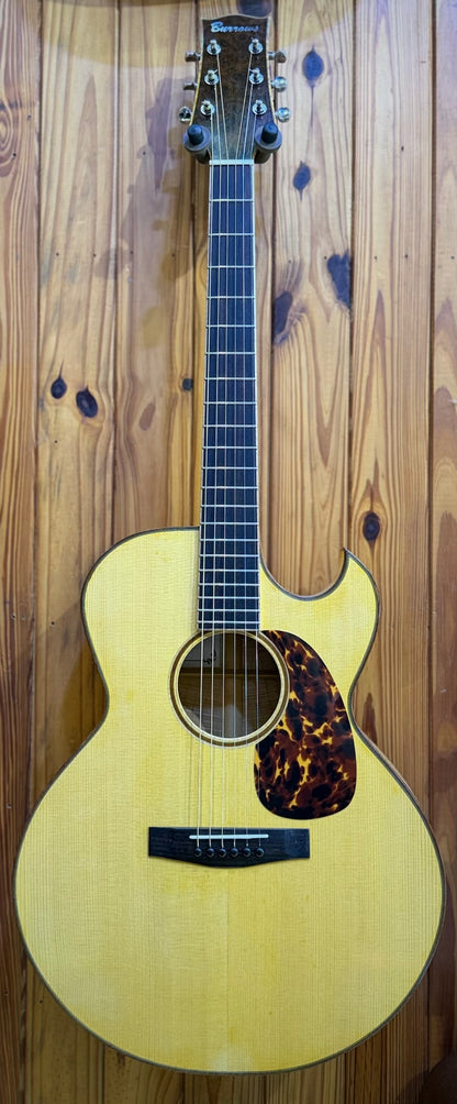 Burrows Small Jumbo Cutaway Acoustic Guitar