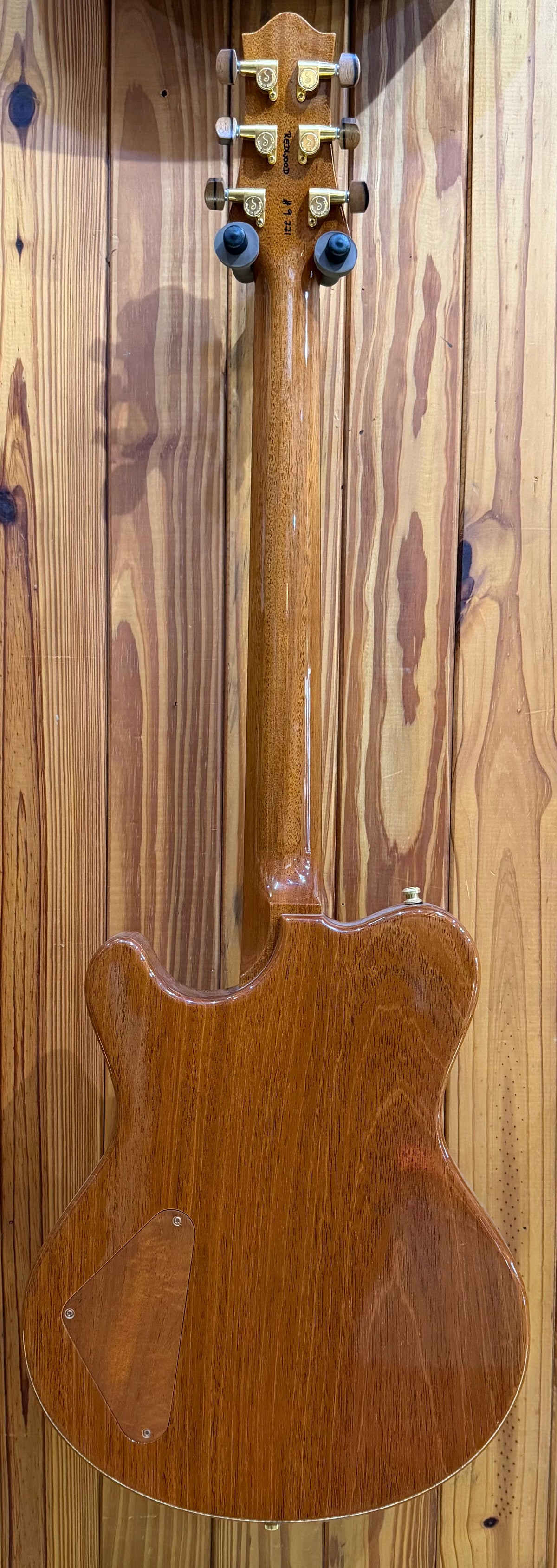 Nick Huber 'Dolphin Redwood' Electric Guitar - Pre-Loved