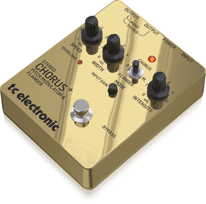 TC Electronic SCF Gold Chorus + Flanger Pedal - Special Edition Gold