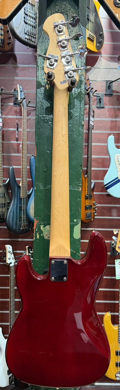 Harley Benton 5-String HTR PJ Bass - Trans Red - Pre-Loved