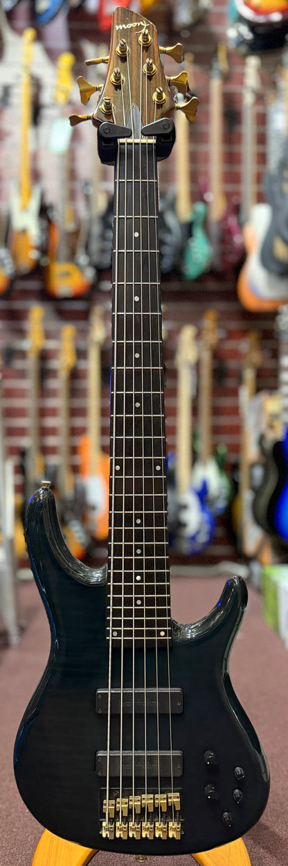 Moon MBC6 Made in Japan 6-String Bass - Blue Flame - Pre-Loved