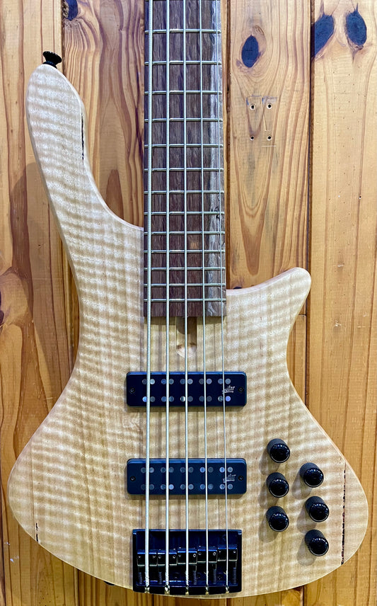 Cole Clark LLB5 Long Lady - Figured Mountain Ash Bass - 5-String