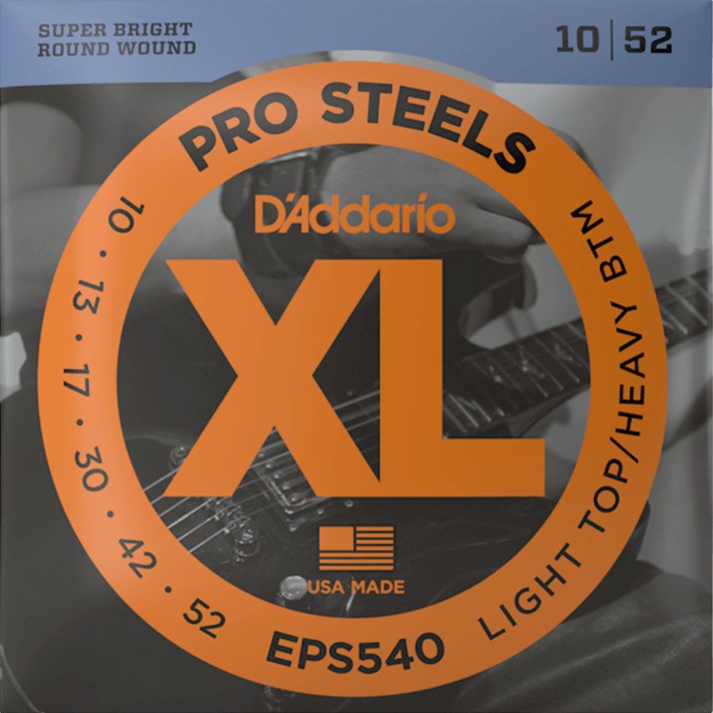 D’Addario EPS540 ProSteels Electric Guitar Strings - 10-52