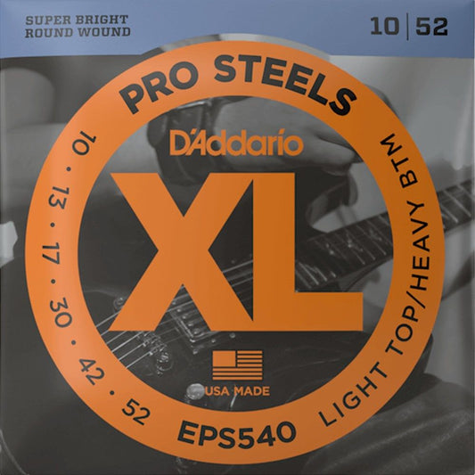 D’Addario EPS540 ProSteels Electric Guitar Strings - 10-52