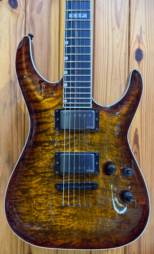 ESP E-II Horizon II Hardtail Electric Guitar - Tiger Eye Sunburst - Pre-Loved