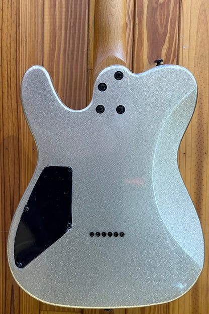 Cerberus Hermes 6 HT Baritone Electric Guitar - White Sparkle
