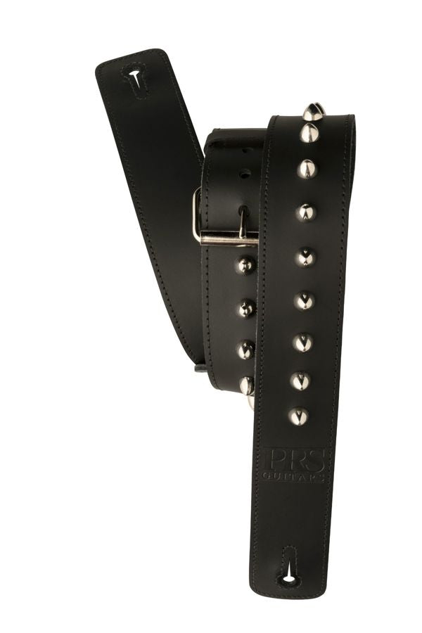 PRS 2 Inch Leather Studded Guitar Strap - Black