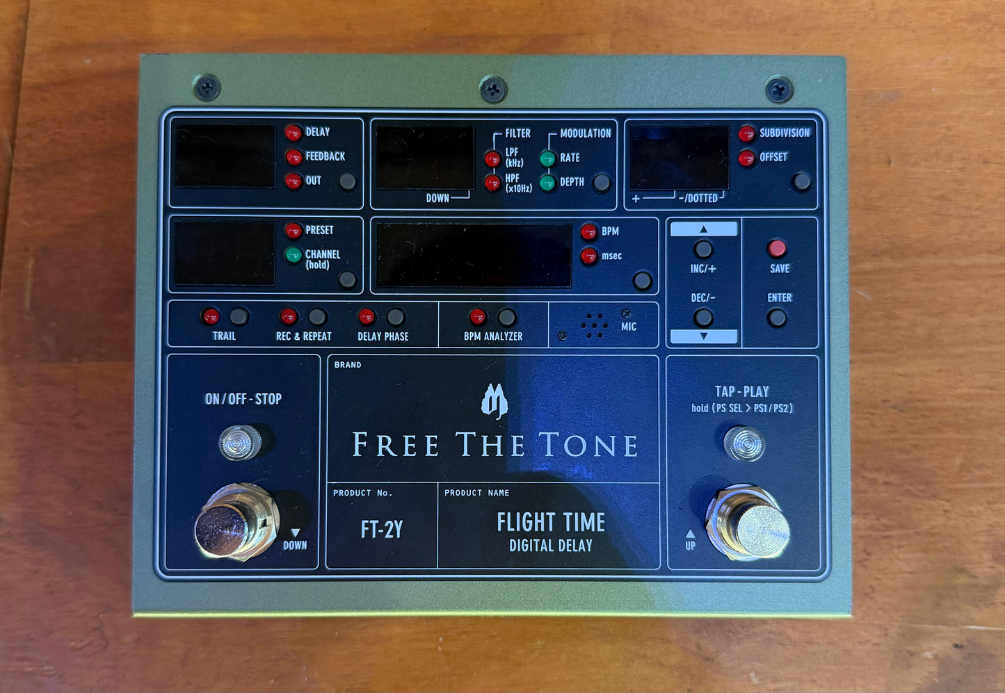 Free the Tone Flight Time FT-2Y Digital Delay Pedal - Pre-Loved
