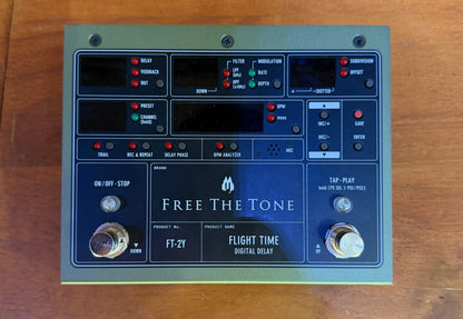 Free the Tone Flight Time FT-2Y Digital Delay Pedal - Pre-Loved