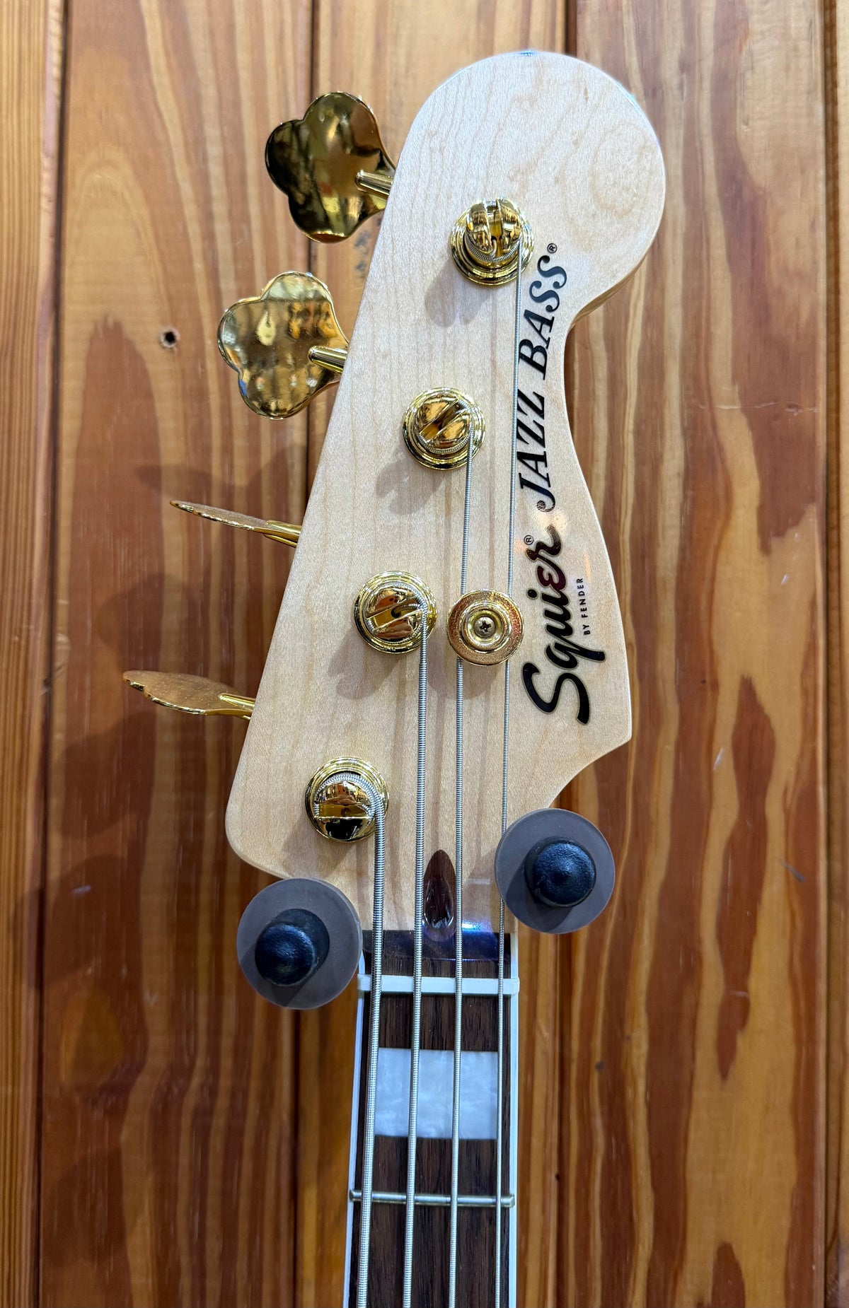 Squier 40th Anniversary Jazz Bass Gold Edition - Ruby Red Metallic - Pre-Loved