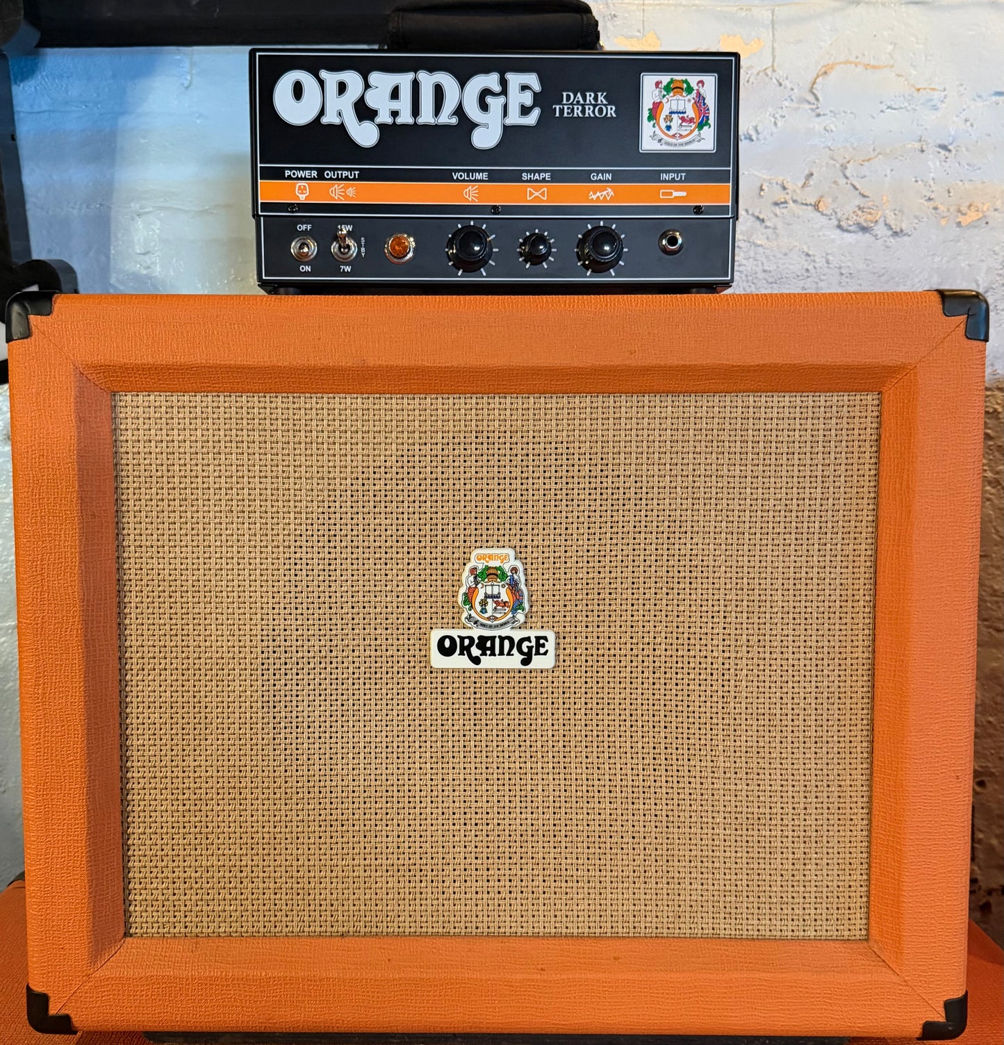 Orange Dark Terror Lunchbox Amplifier Head & PPC112 Cabinet - Pre-Loved