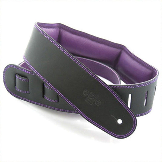 DSL 2.5" Padded Guitar Strap - Black/Purple