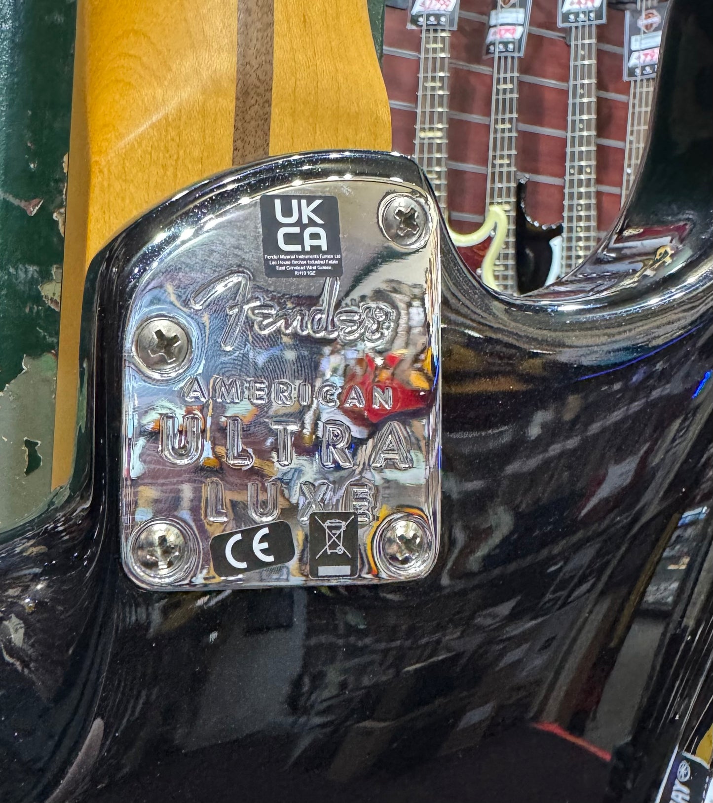 Fender American Ultra Luxe Floyd Rose HSS Stratocaster  - Mystic Black - Pre-Loved