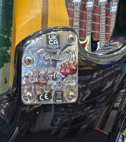 Fender American Ultra Luxe Floyd Rose HSS Stratocaster  - Mystic Black - Pre-Loved