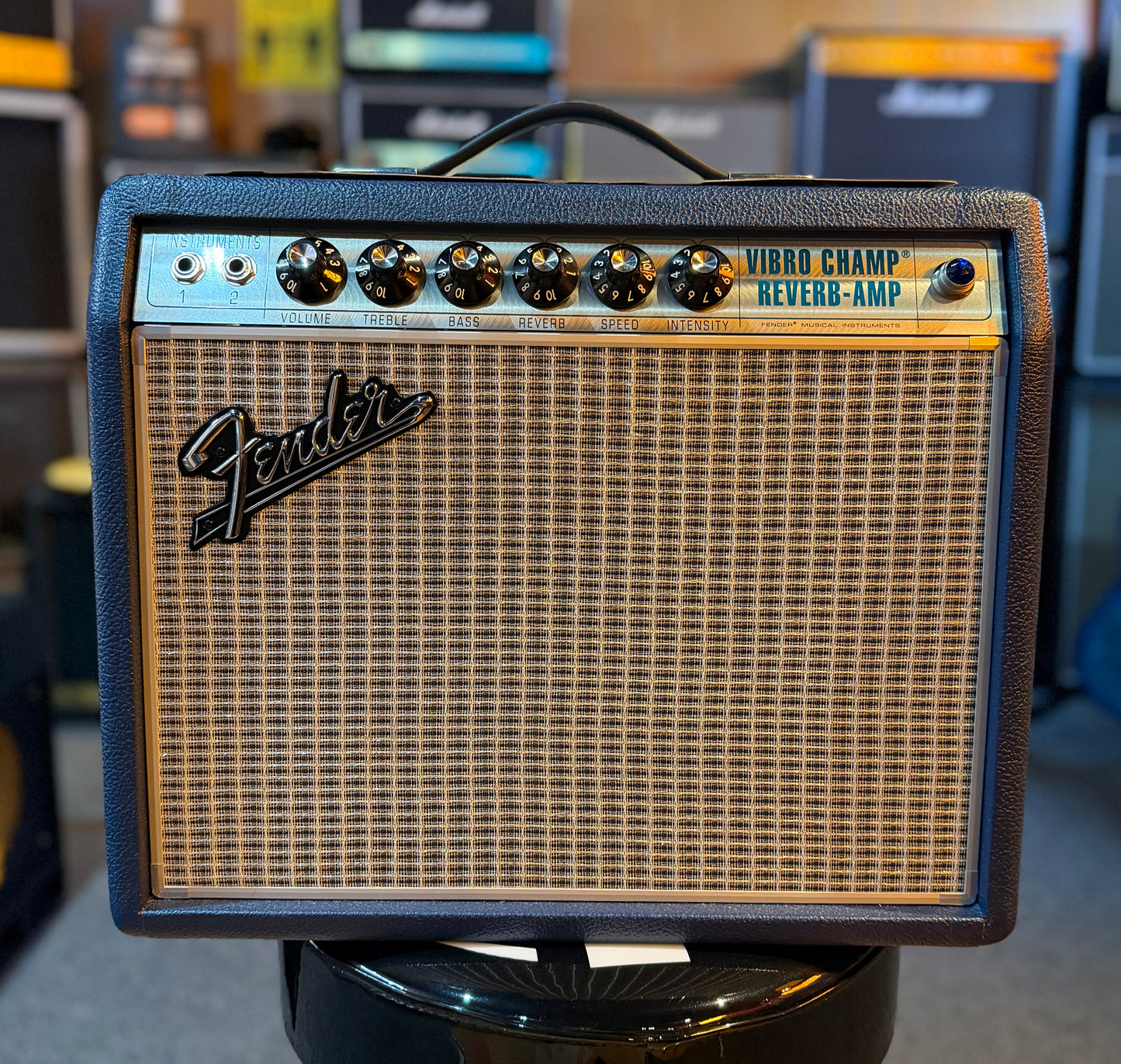 Fender '68 Custom Ltd Edition Vibro Champ Amplifier - Navy Blue - Pre-Loved