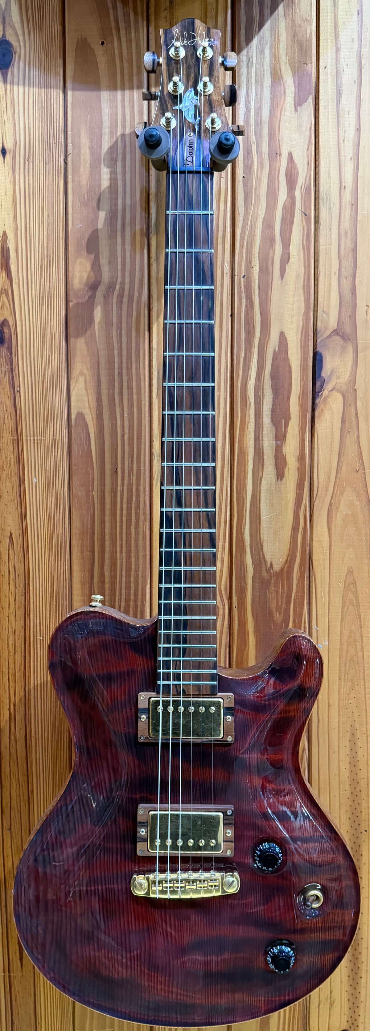 Nick Huber 'Dolphin Redwood' Electric Guitar - Pre-Loved