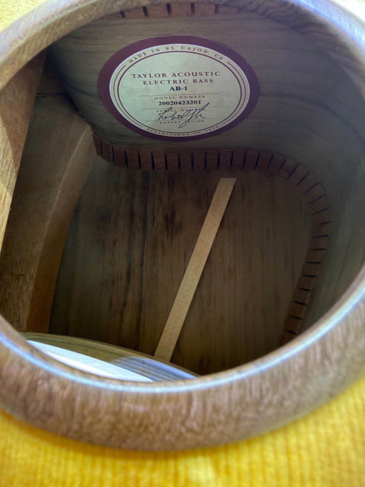 Taylor AB-1 Acoustic Bass w/pickup & Gig Bag - Pre-Loved