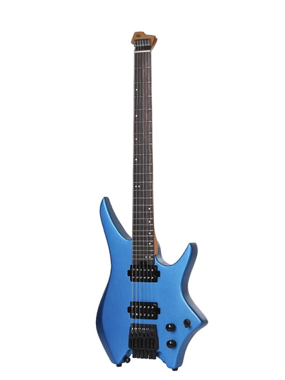 HILS HN3S-MEB Headless Electric Guitar - Satin Metallic Electric Blue