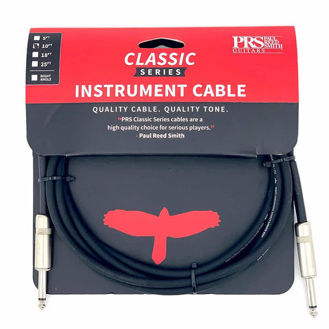 PRS Classic Instrument Cable 10ft Straight to Right Angle
