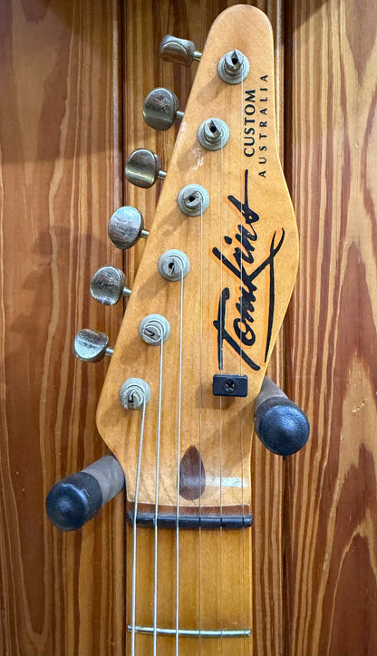 Tomkins T-Style Electric Guitar - Made in Australia - Red Cedar - Pre-Loved