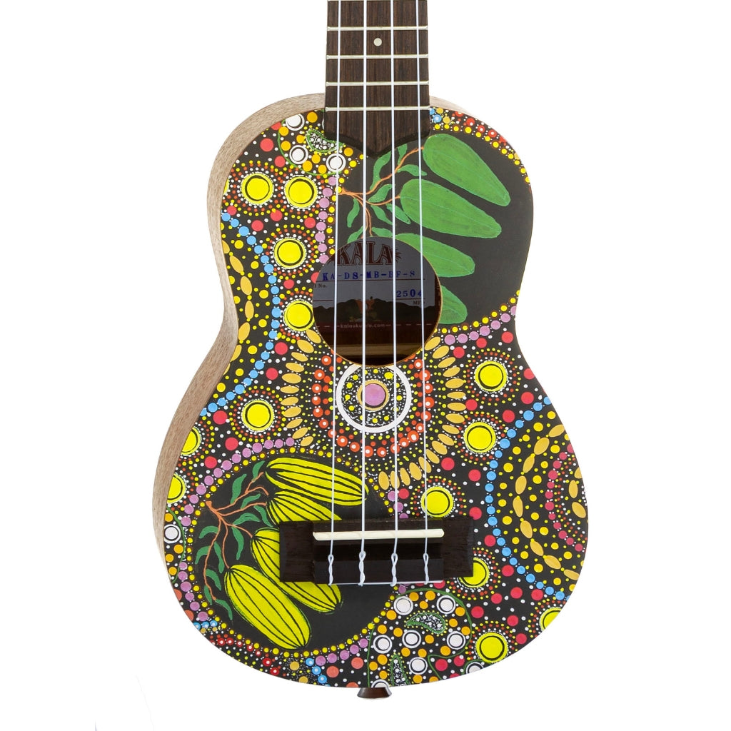 Kala Soprano Ukulele with Desert StoryLines Logo Bag - Bushfoods By Margaret Bloomfield