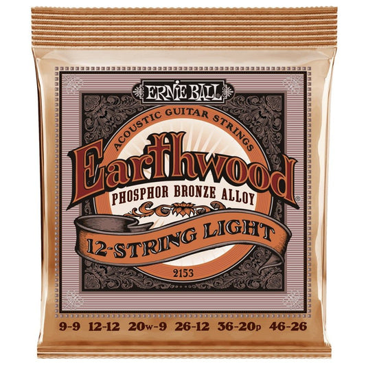 Ernie Ball Earthwood 12-String Phosphor Bronze Acoustic Guitar Strings - (9-46)
