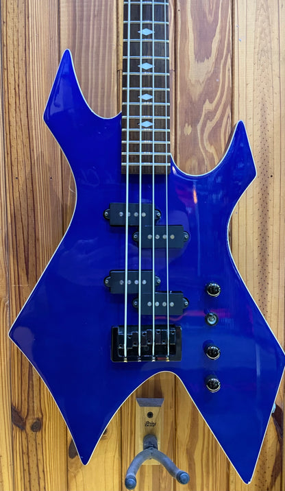 BC Rich MIJ Warlock 4-String Bass - Blue - Pre-Loved