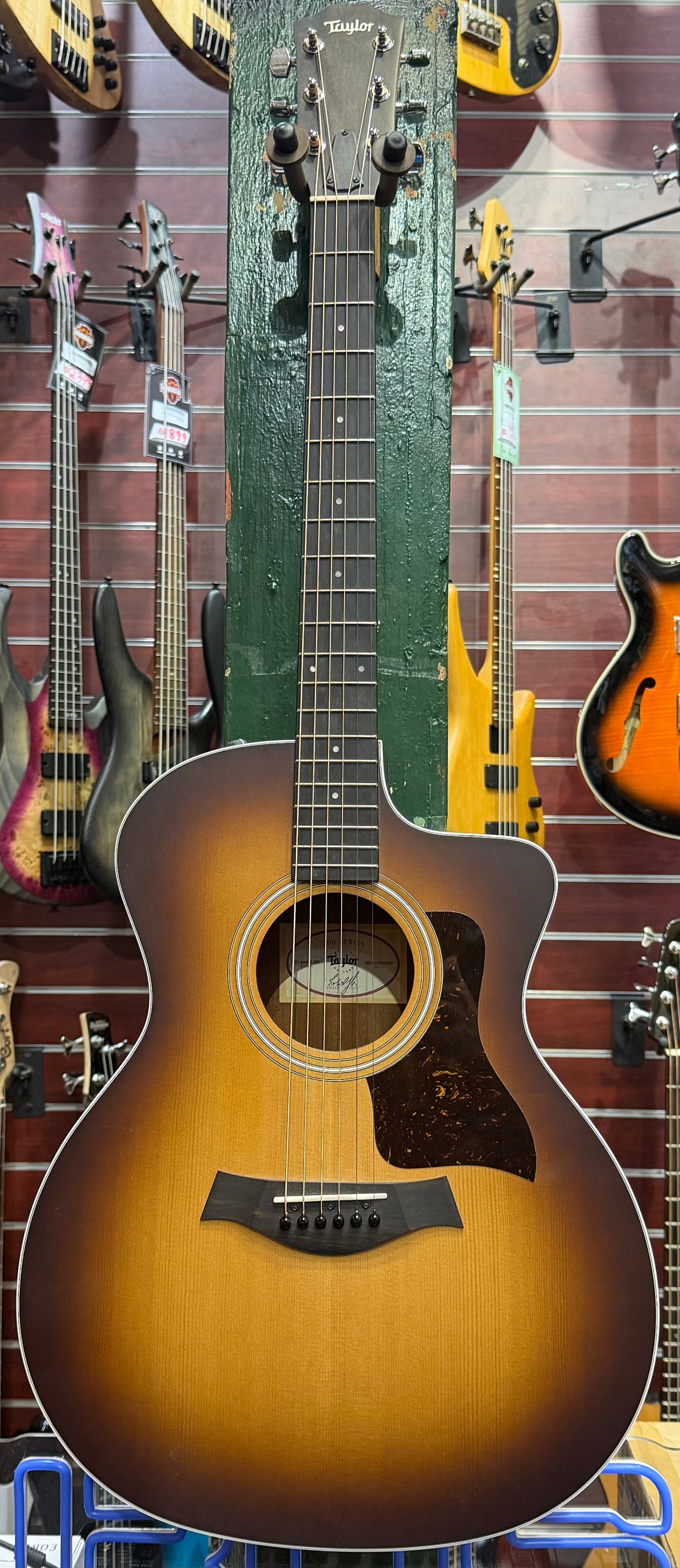 Taylor 214CE-K-SB Koa Acoustic Guitar - Sunburst - Pre-Loved