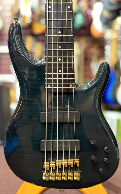 Moon MBC6 Made in Japan 6-String Bass - Blue Flame - Pre-Loved