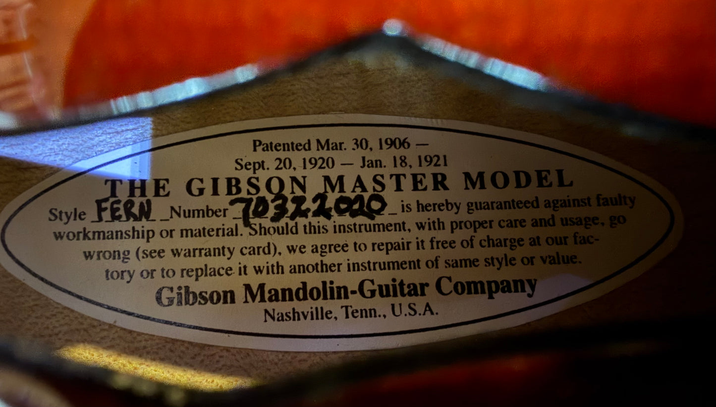 Gibson Master Model F5L 2007 'Fern' Mandolin - Pre-Loved
