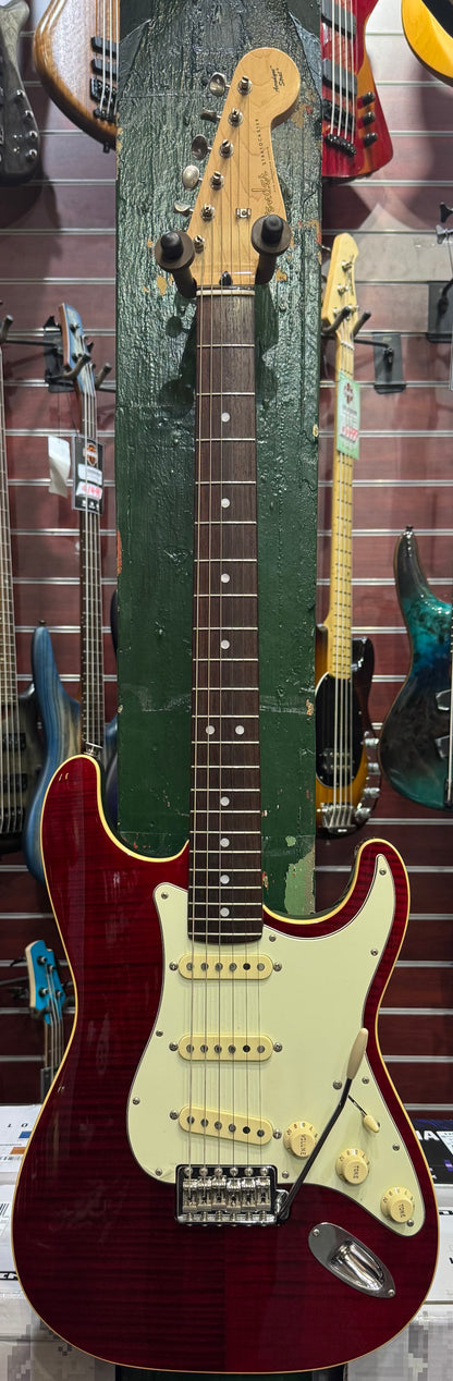 Fender Aerodyne Classic Stratocaster Limited Edition - Red Flame Maple - Pre-Loved