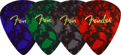 Fender Pick Shape Logo Coasters 4 pack - Multi-Colour