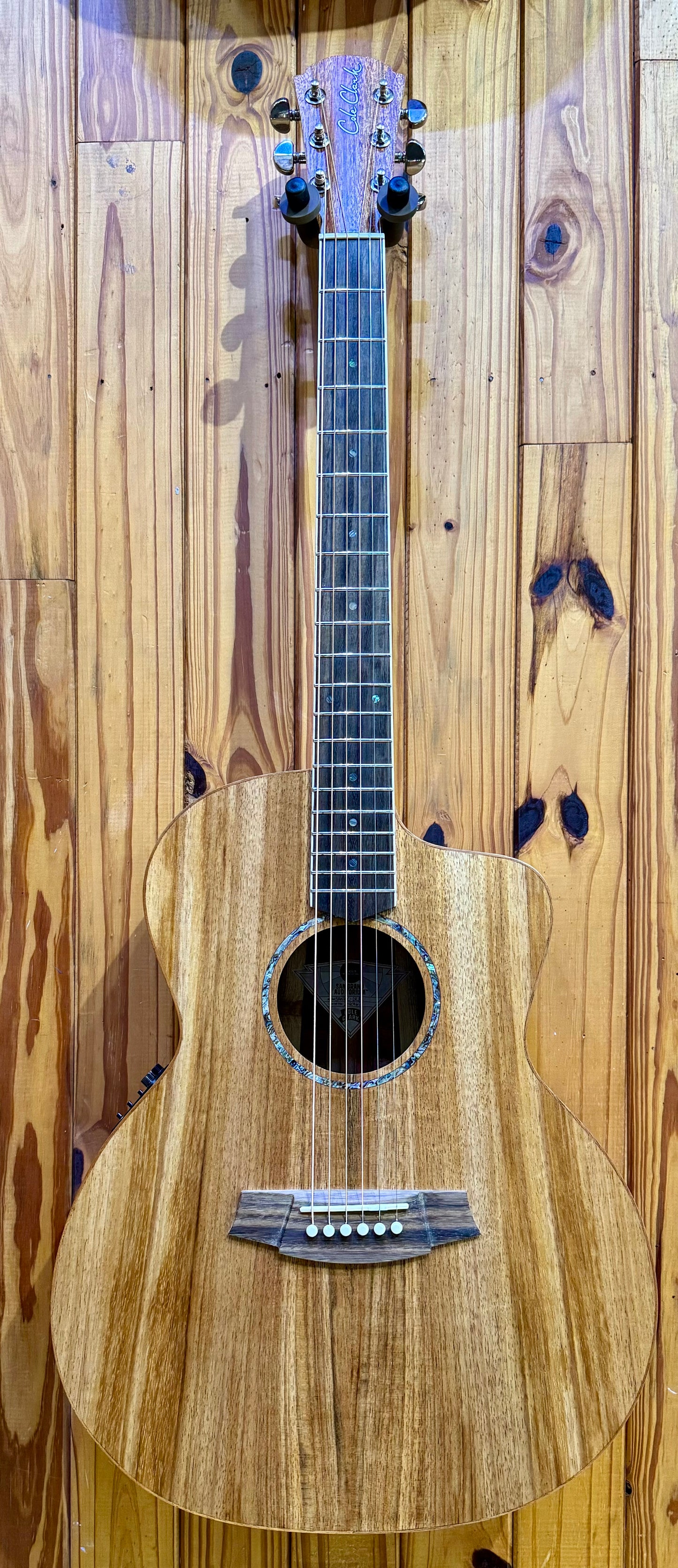 Cole Clark Studio Angel SAN1EC-BLBL All Blackwood