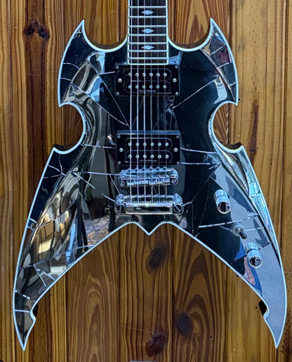 Silvertone Paul Stanley Apocalypse Cracked Mirror Electric Guitar - Pre-Loved
