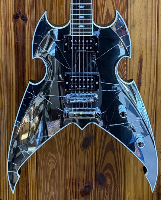 Silvertone Paul Stanley Apocalypse Cracked Mirror Electric Guitar - Pre-Loved