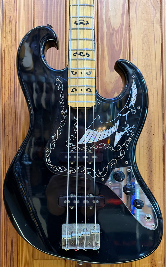 Ibanez 1978 Black Eagle 4-String Bass - Black - Pre-Loved