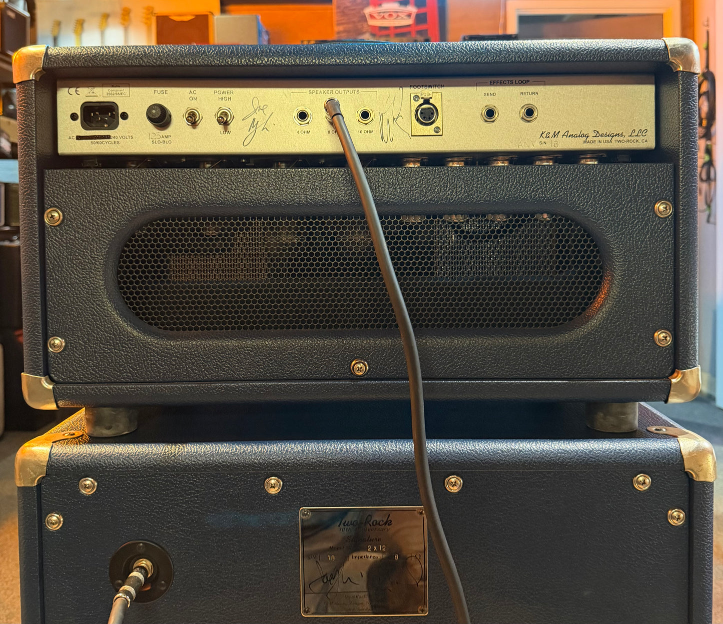 Two Rock 10th Anniversary 50W Head & Cabinet Guitar Amplifier - Pre-Loved