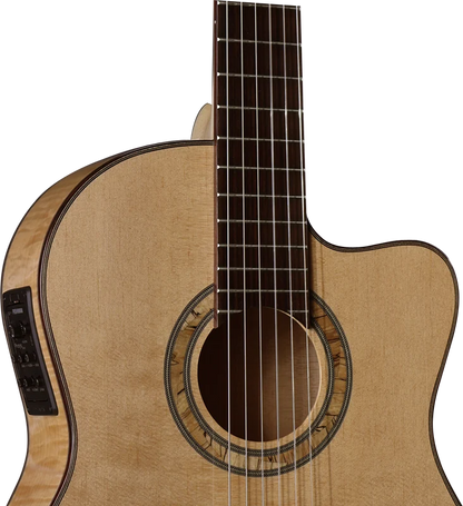 Altura A8F-CE Flamenco Guitar with Cutaway & Pickup