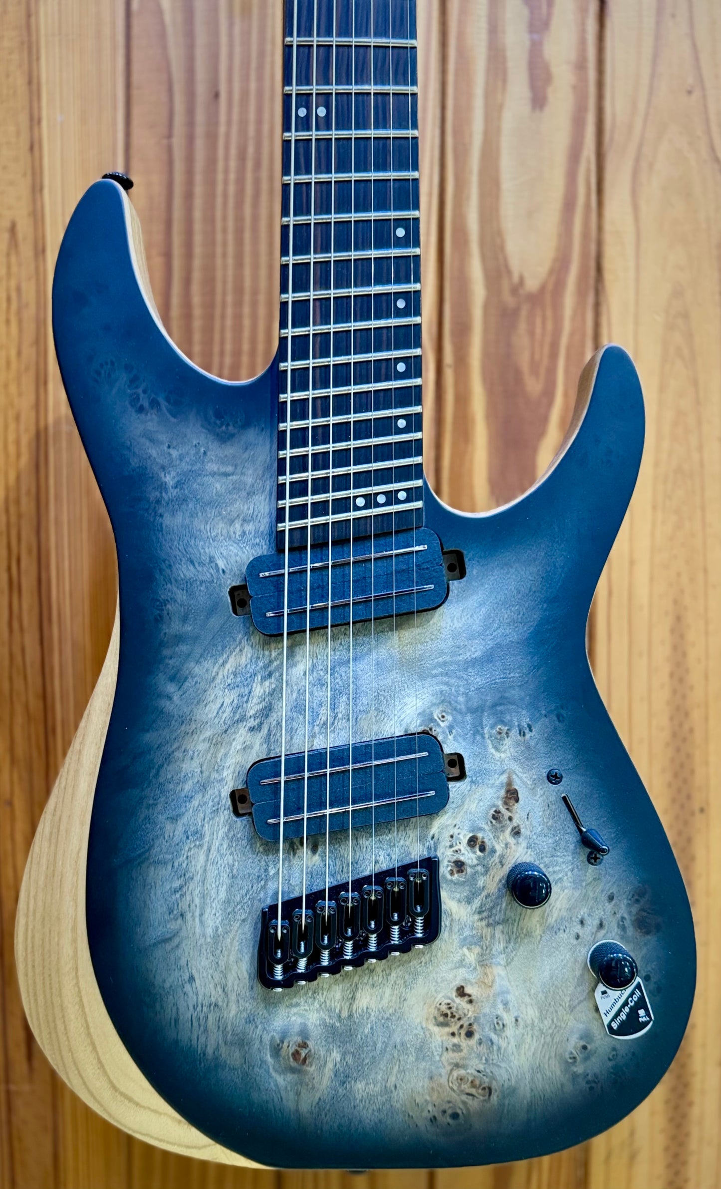 Schecter Reaper-7 Multiscale - Charcoal Burst - Pre-Loved