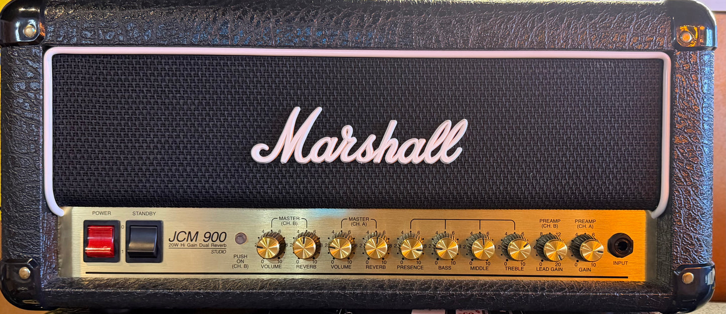 Marshall JCM900 Studio 20W Amplifier Head w/Fsw & Cables - Pre-Loved